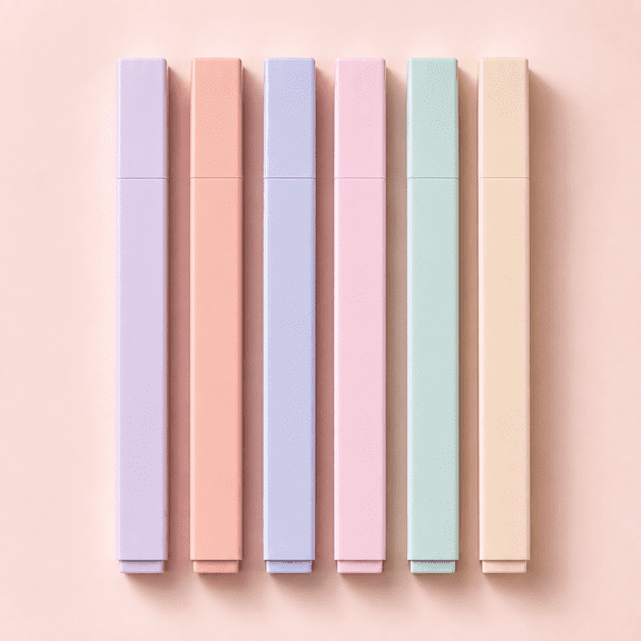 Cmunyle 6 PC Multicolor Highlighter Pens Large Capacity Ink Chisel Tip Markers For Study Notes Office Document Highlighting Stationery Supplies
