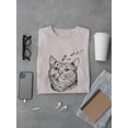 thumbnail image 3 of Cat Looking Up To Meow T-Shirt Men -Image by Shutterstock, Male XX-Large, 3 of 4