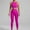 A040-Hot Pink, variant on QUINDOS Yoga Pants for Women Set 2 Piece Workout Tank Tops and Full Length Tummy Control Sliming Leggings