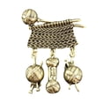 thumbnail image 1 of LYMAYTER Brooch Pin Brooch Pin - Delicate, Vintage, Knitted Wool Shape, 1 of 6