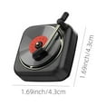 thumbnail image 3 of Tgbvmt Car Perfume Vent Clip, Retro Phonograph Record Player Air Freshener, Refillable Car Scent Diffuser, Compact Perfume Clip for Car Air Conditioning, Stylish Car Decor, 3 of 6