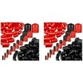 thumbnail image 1 of 312 Pieces Flexible End Bolt Screw Rubber Thread Protector Cover in 9 Sizes Form 2/25 to 4/5 Inch (Black, Red), 1 of 6