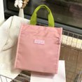 thumbnail image 5 of WIZUTIZ Contrast Color Built-in Cup Portable Lunch Box Student Work Portable Lunch Bag Remedial File Bag Mommy Home Gadgets Novelty, 5 of 5