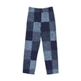thumbnail image 4 of Haiem Blue Gingham Buffalo Check Men's Pajama Pants Ultra Lightweight Pjs Bottoms Sleepwear Bottom Pants with Pocket Drawstring-Large, 4 of 9