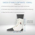 thumbnail image 4 of Swede-O Ankle Lok Reinforced Laced Ankle Brace for Sports, White, XSmall, 4 of 7