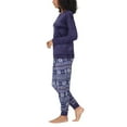 thumbnail image 3 of Nautica Womens Pajamas - Cozy Silky Fleece - 2 Piece Long Sleeve Winter Sleepwear Set for Women (Blue Snow/XX-Large), 3 of 8