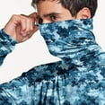 thumbnail image 7 of Dagegui UPF 50+ Hoodie Mens Sunscreen Shirts Camo Long Sleeve Hooded Fishing Tee Summer UV Protection Sun T-Shirts Outdoor Rash Guard Pullover Tops Sky Blue XL, 7 of 7