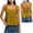 Yellow, variant on hoksml Women's Checkered Print Square Neck Tank Top, Back Tie Sleeveless Babydoll Blouse