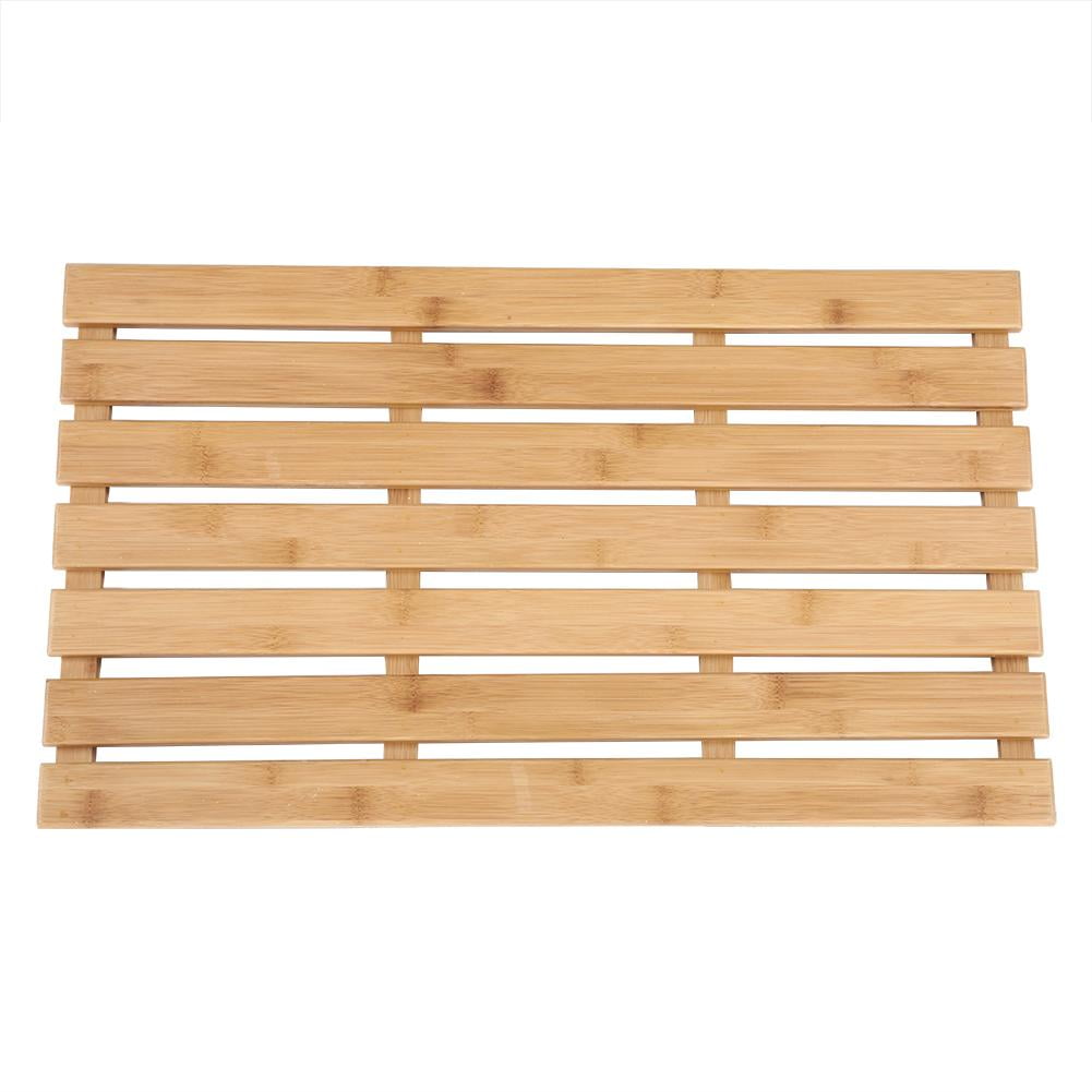 Kritne Bath Supplies, AntiSlip Duck Board, Rectangular Bamboo Slatted
