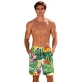thumbnail image 5 of NTACZA Shorts Mens Hawaiian Mesh Liner Board Shorts Elastic Waist Beach Running Shorts for Men S, 5 of 9