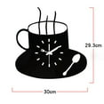 thumbnail image 3 of Coffee Living Room Decoration Wall Clock Fashionable Home Acrylic Silent Clock Math Clock for Classroom Digital Pocket Watch for Kids Steamed Hams Pin Temp Probe for Wireless Toothbrush Timer, 3 of 3
