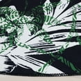 thumbnail image 4 of SAFAVIEH Malibu Keiran Leaves Polyester Machine Washable Area Rug, Black/Green, 6' x 6' Round, 4 of 11