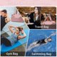 thumbnail image 2 of Duffel Bag Bolsas de gimnasia grandes para mujeres con compartimento para zapatos de 35 l Bolsas de viaje para hombres (rosa). Afortunado Sencillez, 2 of 5