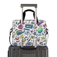 thumbnail image 2 of FORMRS 16" Laptop Bag Carrying Sleeve Case with Handle Travel Shoulder Briefcase, Blue Doodle Pattern, 2 of 8