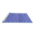 thumbnail image 2 of Ahgly Company Machine Washable Indoor Rectangle Abstract Blue Modern Area Rugs, 4' x 6', 2 of 4