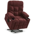 thumbnail image 2 of MCombo Regular Power Lift Recliner Chair with Extended Footrest for Elderly People, Fabric 7287 (Burgundy, Regular), 2 of 7