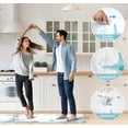 thumbnail image 5 of Coastal Beach Kitchen Rugs Set of 2 Anti Fatigue Kitchen Mat Blue Turtle Kitchen Mats For Floor Non Slip Waterproof Comfort Memory Foam Standing Mat for Office Laundry, 17.3x28+17.3x 47 inch, 5 of 6