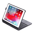 thumbnail image 3 of TFixol Étui Clavier pour Tablette Rotatif Détachable à 360° Effet Rétroéclairé Coloré Compatible avec iPad Air2/iPad Pro 9.7/7 iPad 9.7(2017/2018), 3 of 8