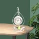 thumbnail image 3 of Reloj de rústico que no hace tictac, estante de analógico, reloj blanco Zulema Despertador de escritorio, 3 of 8