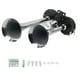 thumbnail image 1 of Bocina neumática para automóvil, 130dB 12V/24V ABS Metal Universal Bocina de aire neumática para automóvil Trompeta doble para tren Auto Camión Camión, 1 of 14