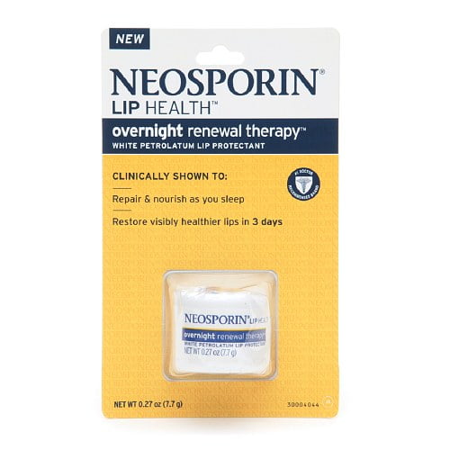 Neosporin Lip Health Overnight Renewal Therapy 0.27 Oz, 6 Pack