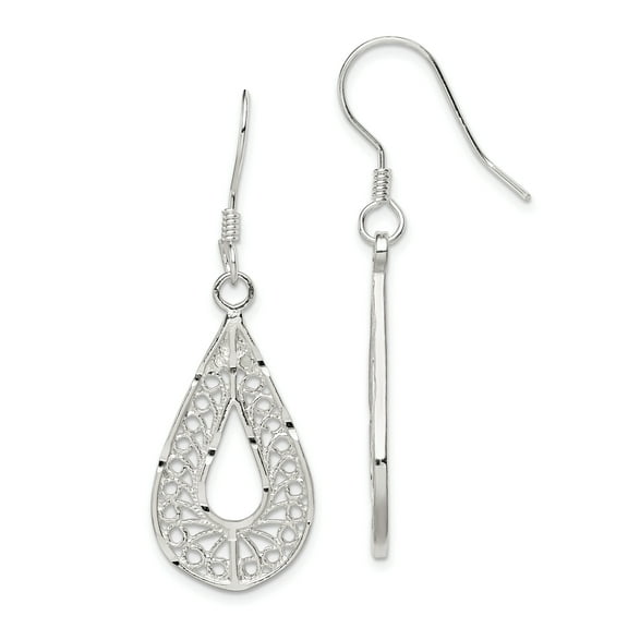 Primal Silver Sterling Silver Filigree Earrings