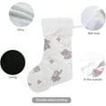 thumbnail image 3 of Coolnut 17.7 Inch Christmas Stockings, 1 PCS Cute Cartoon Elephant Presonalized Large Stocking Sock for Family Holiday Xmas Party Decorations, 3 of 7