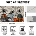 thumbnail image 3 of Halloween Placemats Set of 4 12x18 Inch Black Orange Pumpkin Spiderweb Spider Print Table Mats Farmhouse Decorative Linen Washable Place Mats for Holiday Party Kitchen Dining Table Decor, 3 of 8