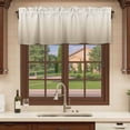 thumbnail image 6 of Beige Brown Ombre Curtain Valances for Windows, Kitchen Valance Window Treatments Panel 2 Pack, Modern Abstract Art Gradient Aesthetics Rod Pocket Short Curtains for Bathroom Bedroom 42 x 12 Inch, 6 of 8