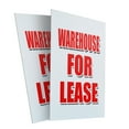 thumbnail image 4 of A-frame Sidewalk Warehouse For Lease 24" x 36" Double Sided A-Frame Sidewalk Sign, Includes 2 Plastic Inserts | Foldable Portable White Signicade Sandwich Board Signs, 4 of 5
