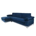 thumbnail image 5 of Sectional Sofa Couch with Left Hand Facing Chaise, L-Shaped Couch with Modern Velvet Fabric, 5 of 7