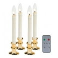 thumbnail image 2 of Plow & Hearth Adjustable Window Hugger Candles, Set of 4 with Remote, 2 of 2