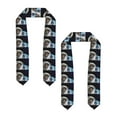 thumbnail image 2 of Fotbe Cat Astronaut Printed Class of 2024 Graduation Stole, 2 of 7