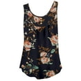 thumbnail image 5 of Cyber of Monday Clearance LYXSSBYX Womens Tank Tops Clearance Fashion Women Printed Sleeveless Tops Button Pleated Casual Pullover Vest, 5 of 6