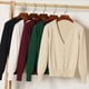 thumbnail image 5 of Minnieouse Chaqueta deportiva elegante para mujer, fácil de combinar con cualquier conjunto, suéter, cárdigan de punto, chaqueta con botones Prendas para la parte del cuerpo XL, 5 of 6