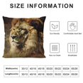 thumbnail image 6 of Nawypu Decorative Rectangle Throw Lumbar Pillow Cover Drawning Lion Africa Zoo Mane Family King Lioness On Aquarelle Abstract Animals Wildlife Cushion Case for Sofa Bedroom Car 2 pcs, 6 of 6