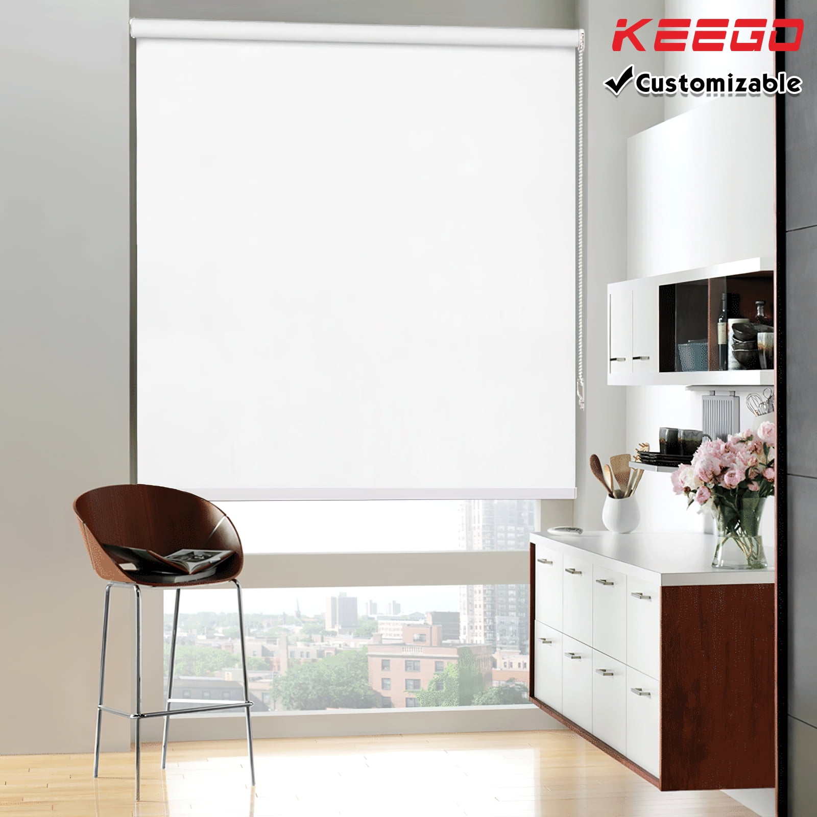 Window Shades UV Protection Blackout Roller Blinds Waterproof 36x79" Home Office 