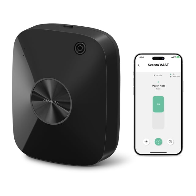 Difusor inteligente sin agua Airversa de 400 ml, cobertura de 180 m²