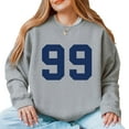 thumbnail image 2 of Football Jersey 99 -  Womens Sweatshirt, 2 of 9