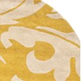 thumbnail image 2 of SAFAVIEH Soho Blair Floral Wool Area Rug, Gold/Ivory, 8' x 8' Round, 2 of 4
