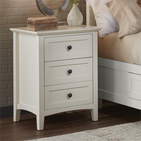 Modus Paragon 3 Drawer Nightstand in White | Walmart Canada