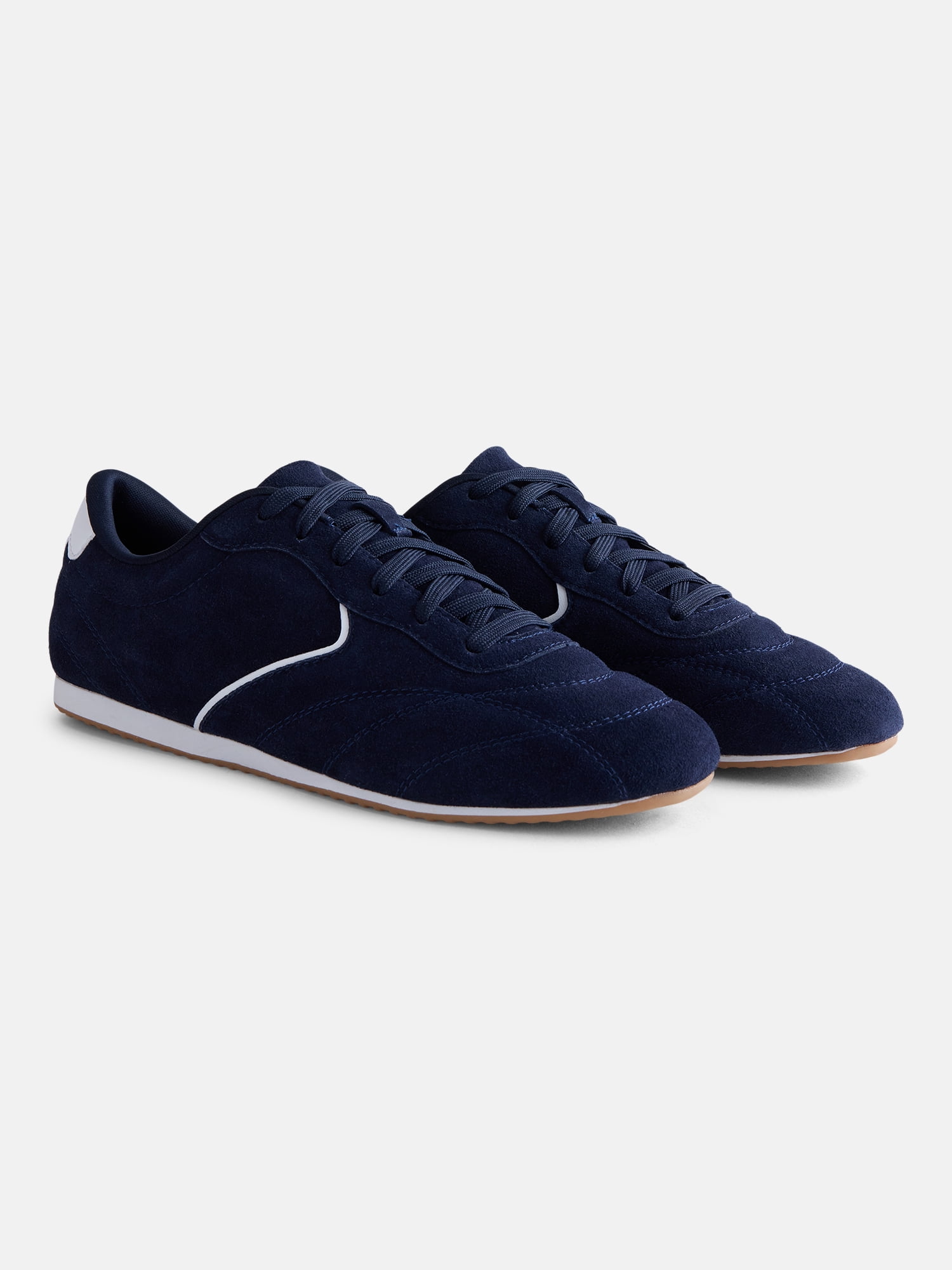 No Boundaries Women's Quilted Lace Up Sneakers