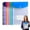 Vertical Version*6pcs, variant on 11-Hole Expanding File Pockets Assorted Colors, Large Capacity Binder Pockets with Label Pocket, Waterproof PVC File Folders for 2/3/4 Ring Binder