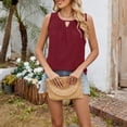 thumbnail image 5 of LILIYA Women's Tank Tops Casual Plain Summer Tank Tops Adjustable Baggy V Neck Sleeveless Shirts Cami Camisole 2026 Basic Cami Shirts, 5 of 9