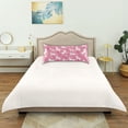 thumbnail image 6 of Haosy Satin Pillowcase for Hair and Skin Standard Cooling Silk Pillow Case with Envelope Closure White Dogs on Pink Grass 20"x26", 6 of 9