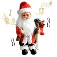 thumbnail image 1 of Noel Con Sombrero Y Bolsa De Regalo Canto Baile Navidad Papá Noel Juguetes Navidad Muñecas Eléctricas Regalo De Navidad Para Amigos Y Niños Serendint HA043404-02, 1 of 6