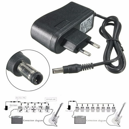 

Taluosi 9V 1A Pedal Power Supply Adapter Guitar Effect Charger for Stompbox EU/UK Plug