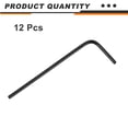 thumbnail image 3 of 12pcs Hex Key Wrench 1/20" 45# Steel L-Shape Hexagon SAE Wrenches Repairing Tool for Home DIY Bike Motorcycle Repair, Black, 3 of 7