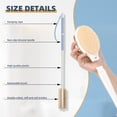 thumbnail image 5 of 20.5" Back Bath Brush Long Handle for Shower, Anti-Slip Back Scrubber for Elderly, Men and Women, Dual-Sided Back Brush with Stiff and Soft Bristles, Body Exfoliator for Wet or Dry Brushing (Blue), 5 of 11