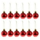 thumbnail image 4 of Paquete de 24 adornos navideños irrompibles para árbol de Navidad rojo, 4 of 8